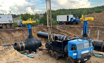 фото Устройство глубинных реперов для создания исходной геодезической сети