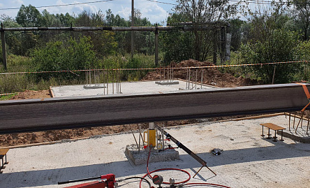 фото Испытание свай статической нагрузкой в основании объекта «Строительство БМК МОЭЗ, г.о Солнечногорск, д.Радумля, мкр.Механического завода №1»